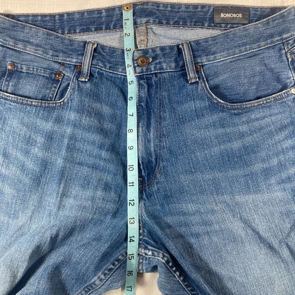 EUC! Two Pair Bonobos The Blue Jean Men's Jeans, Light & Dark Wash, Sz. 36 X 36 - Picture 8 of 16